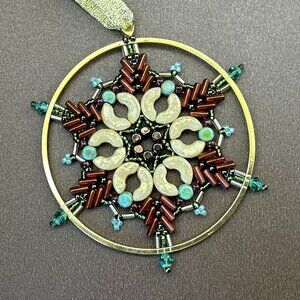 Star Ornament for Christmas - Beaded Ma Star - Star Decoration - Christmas Tree